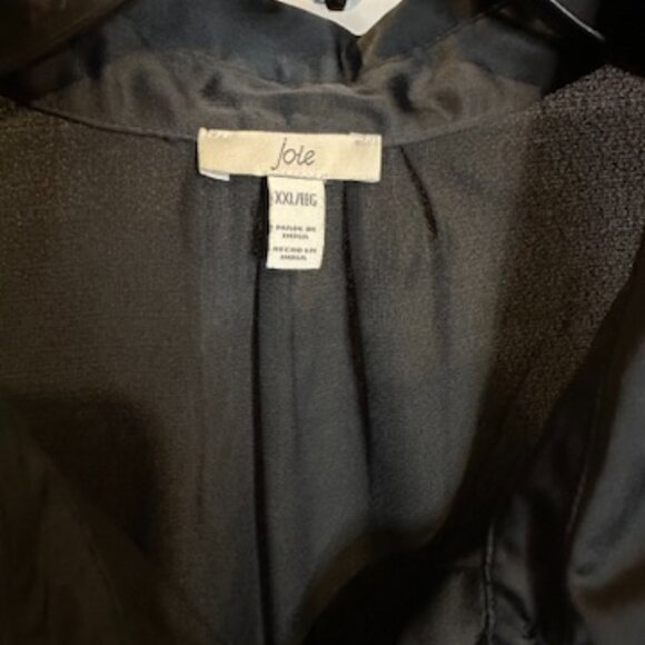 Joie Black Satin Button-Down Blouse – Size XXL - Picture 3 of 3